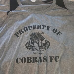 Cobras FC Gray Reptile Enthusiast T-Shirt